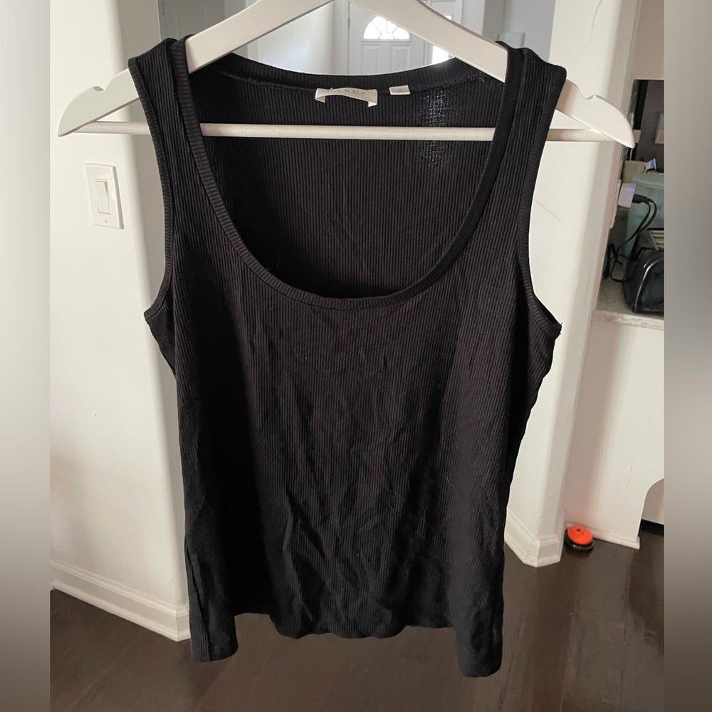 Cyrus | tank top | ribbed knit | black | small